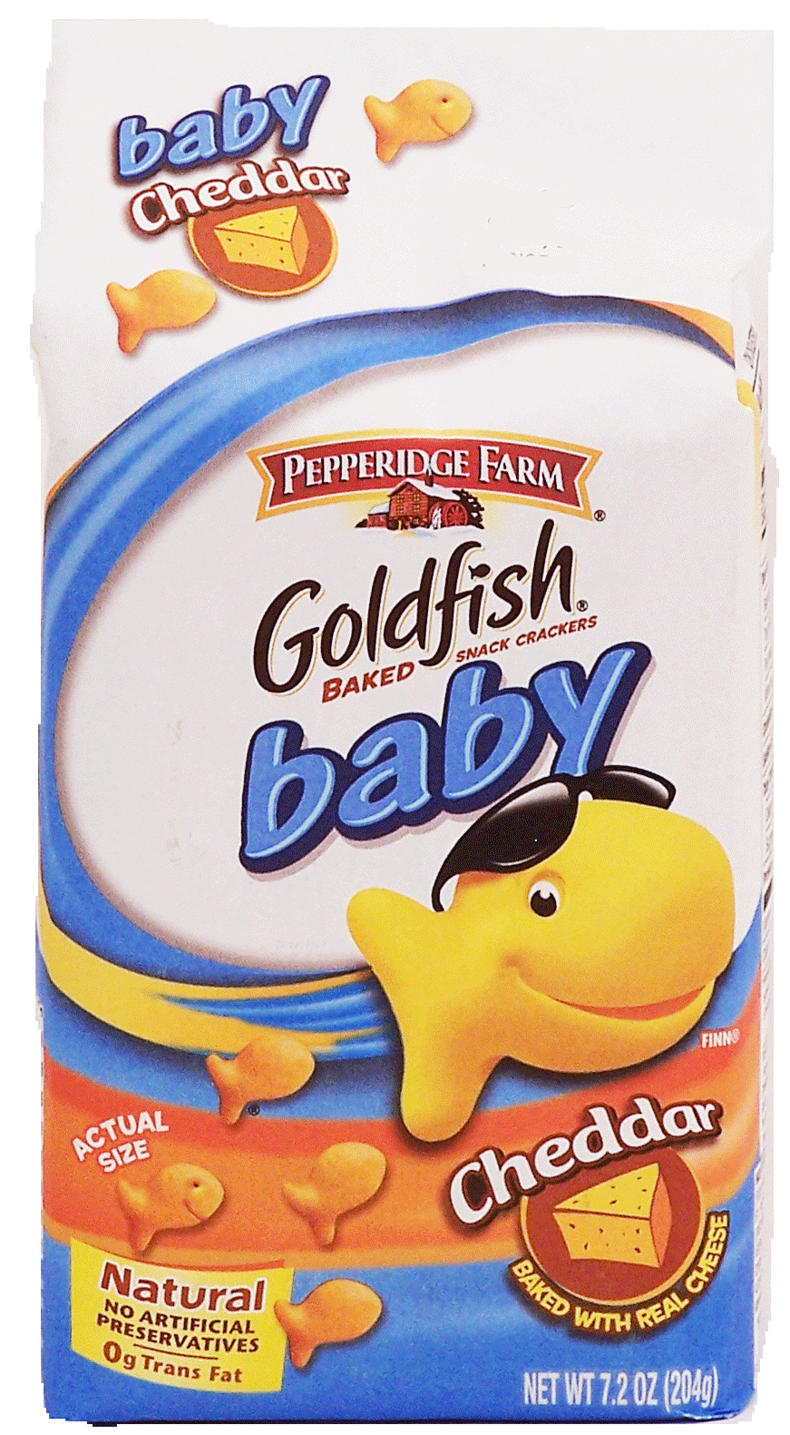 Pepperidge Farm Goldfish baby; cheddar flavor baked snack crackers Full-Size Picture